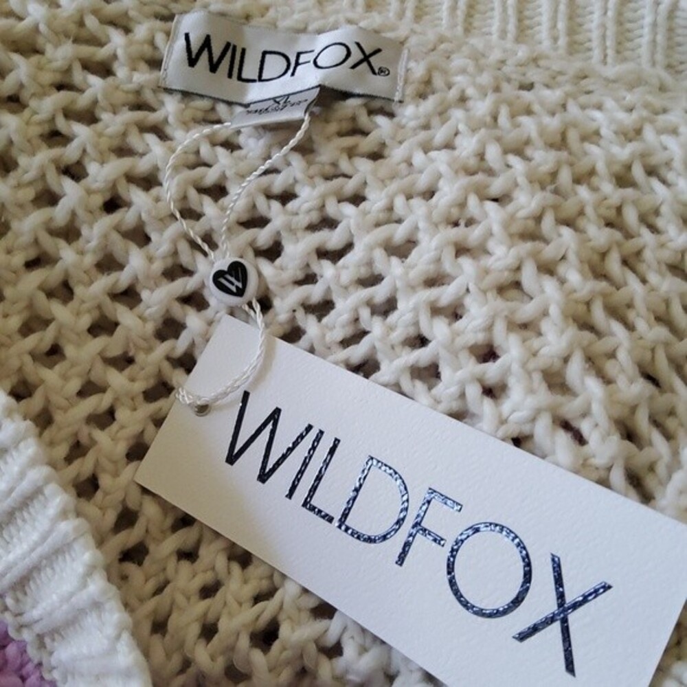 Wildfox Chrochet Pullover Sweater XL - Picture 7 of 7